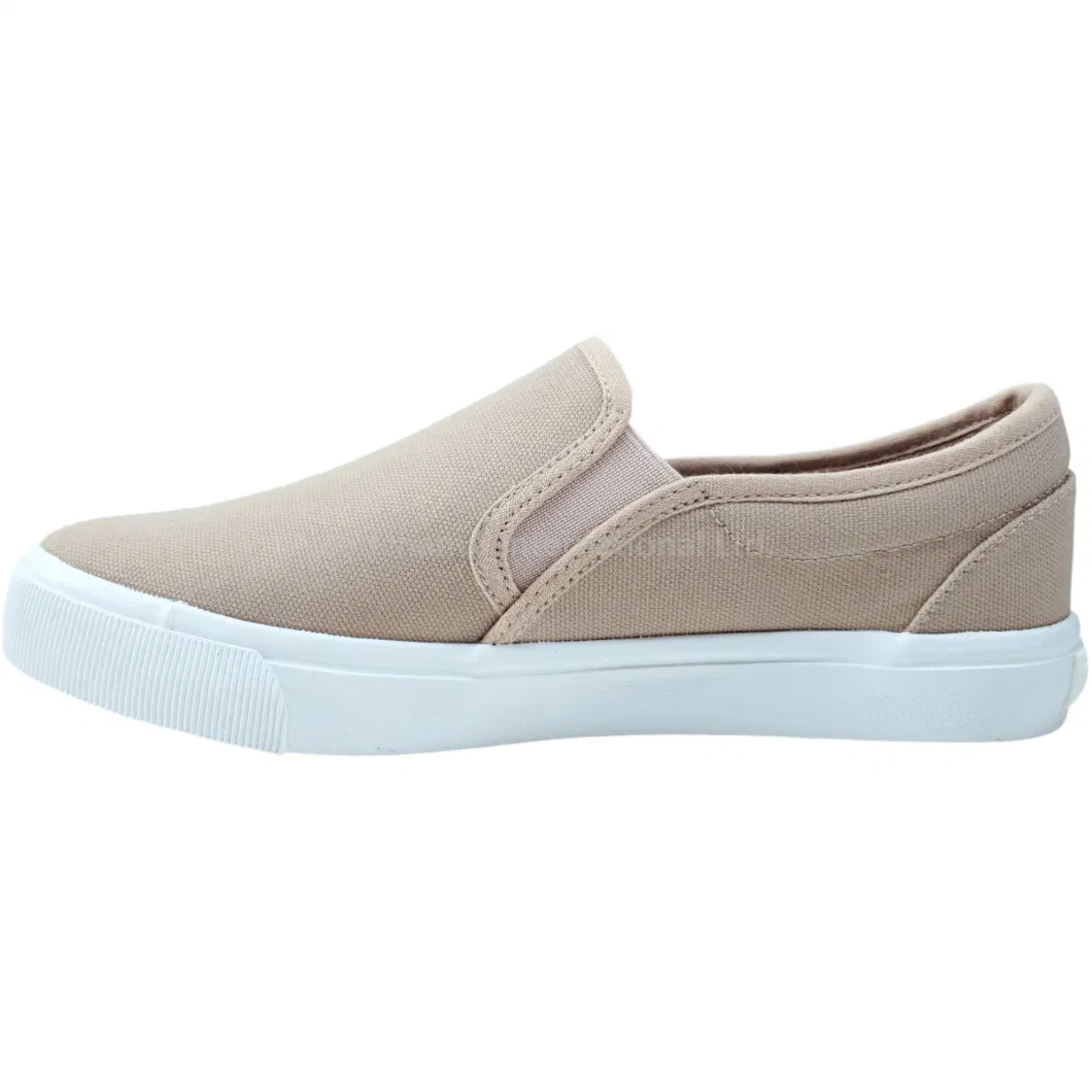 Classic Comfortable Canvas Women Shoes Loafer Slip-on Soft Casual Shoes Elastic Band Shoes