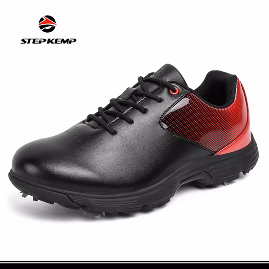 Neues Design, maßgeschneiderte Herren- und Damen-Golfschuhe aus wasserdichtem Gummi mit PU-Spikes